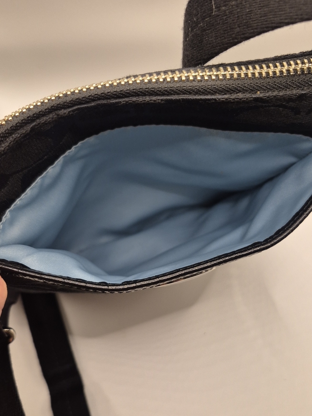 COACH Sutton Sugnature Black CANVAS CROSSBODY - Picture 4 of 11